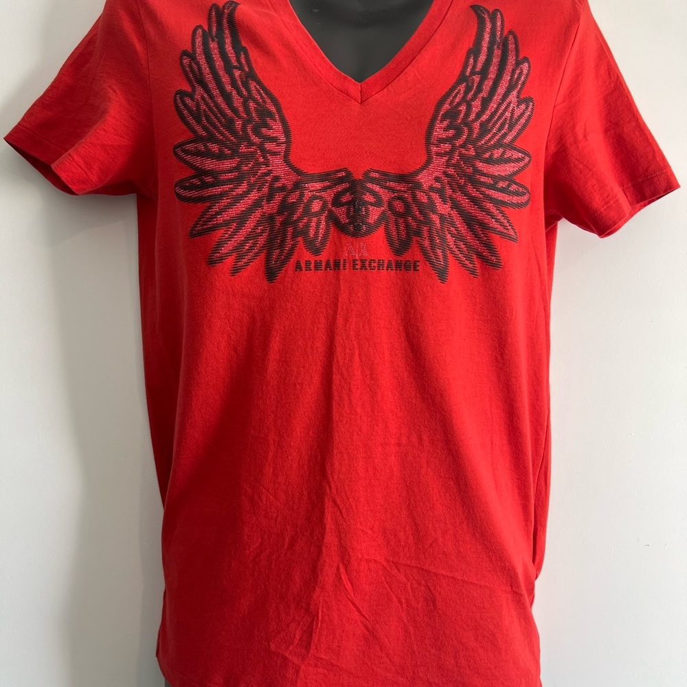 NWT 2013 Armani Exchange 100% Pima cotton V-Neck Men's Shirt
